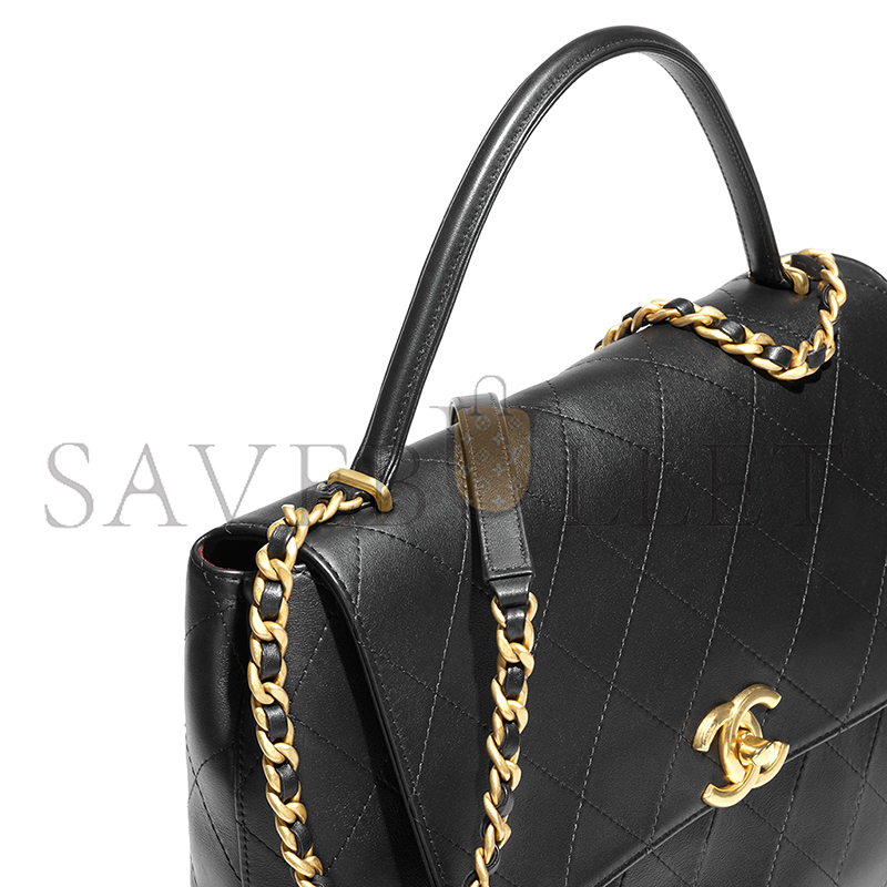 CHANEL MAXI FLAP BAG WITH TOP HANDLE AS5543 (37*26*10cm) CHANEL MAXI FLAP BAG WITH TOP HANDLE AS5543 (37*26*10cm)